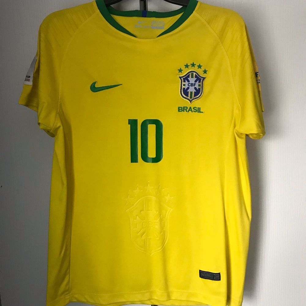 Neymar jr Brazil FIFA World Cup Jersey 2018